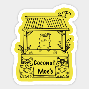 The Original Coconut Moe Sticker